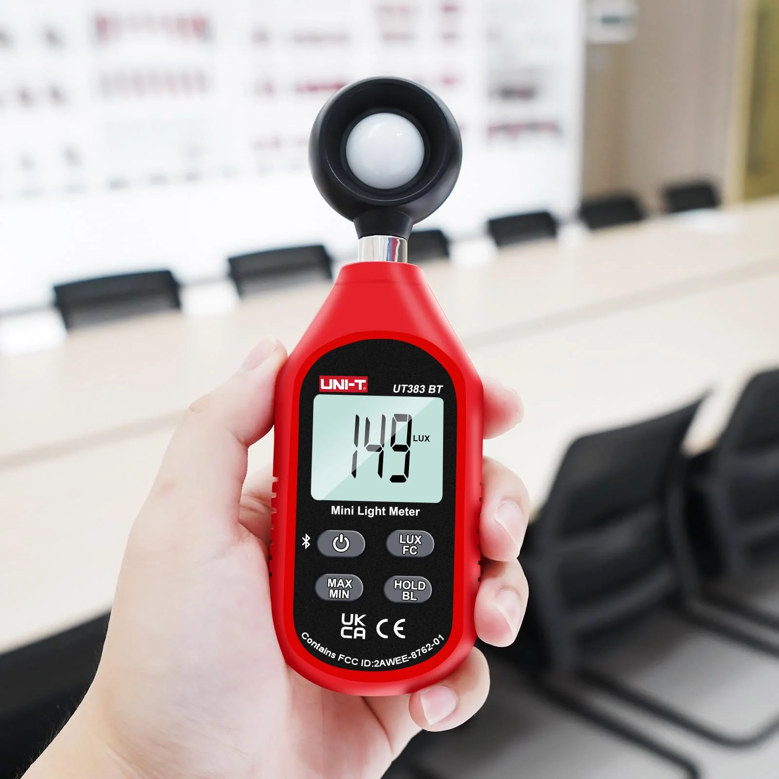 UNI-T Light Meter UT383BT Lux Meter Lumens Digital Illuminance Meter 0~199900 Lux (0~18500 FC) Foot Candles Luxmeter for Film Photography Plants Photometer Lighting Intensity Brightness Measurement - Image 3