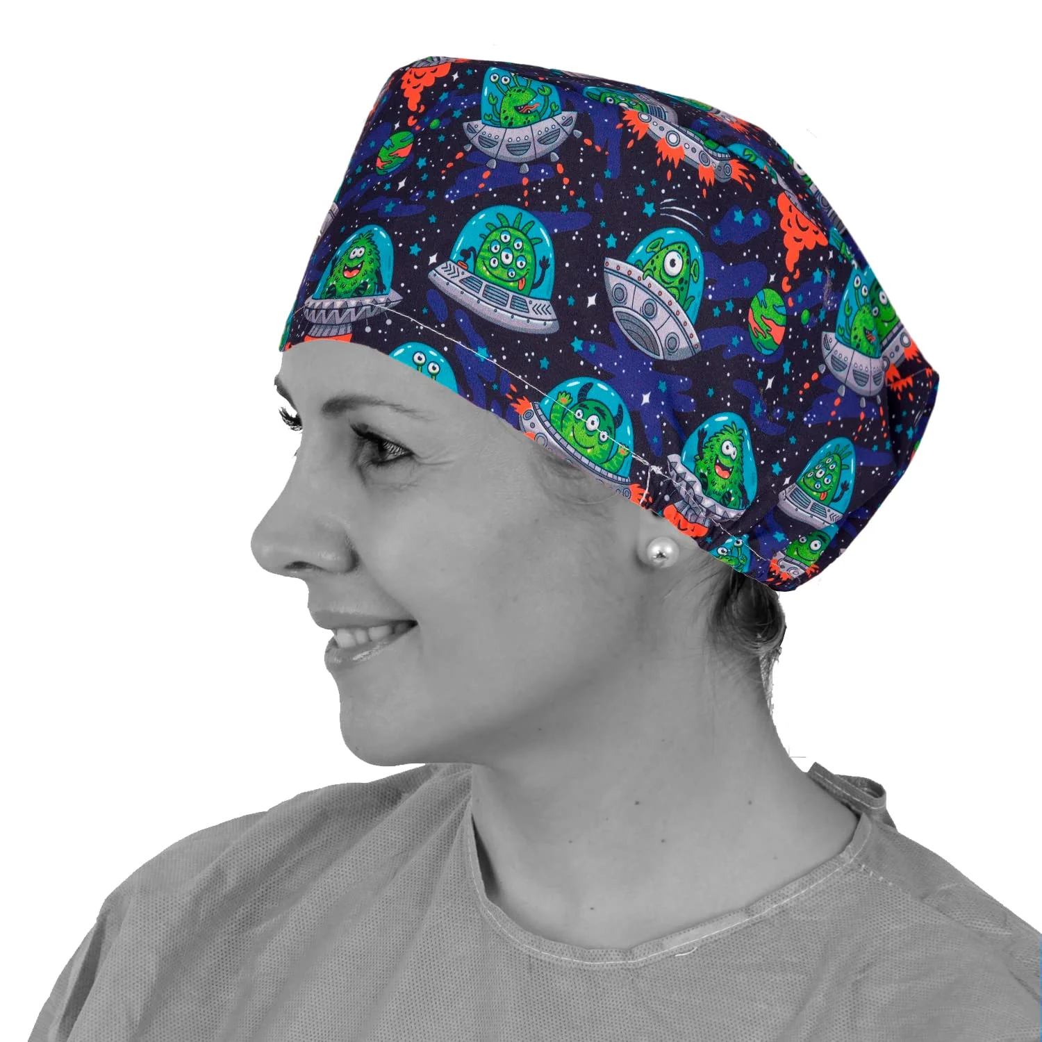 Unisex Surgical Caps - UFO - Image 3