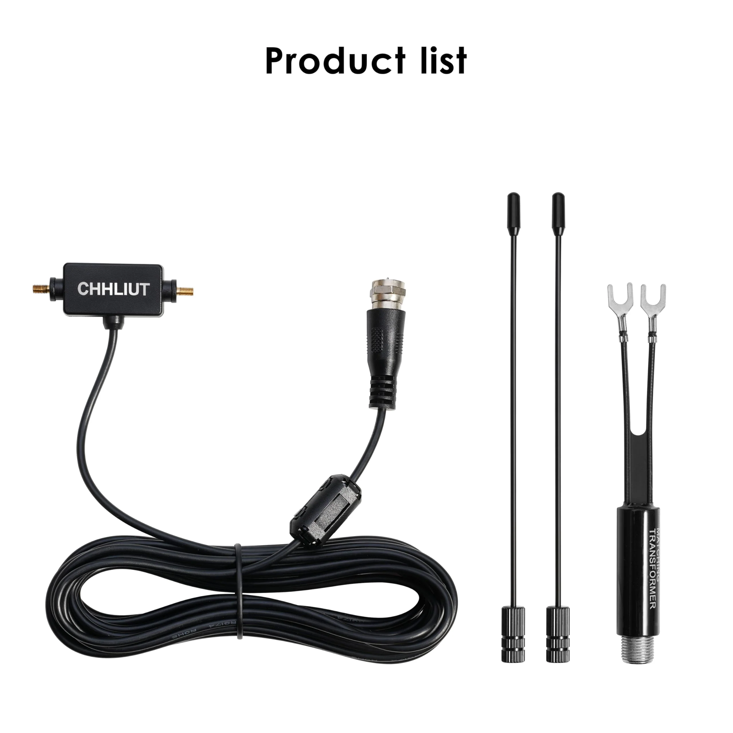 Universal FM Radio Dipole Antenna, 75 Ohm, 16ft, Screw F Male Plug for Home AV Audio Stereo Receiver Indoor - Image 8