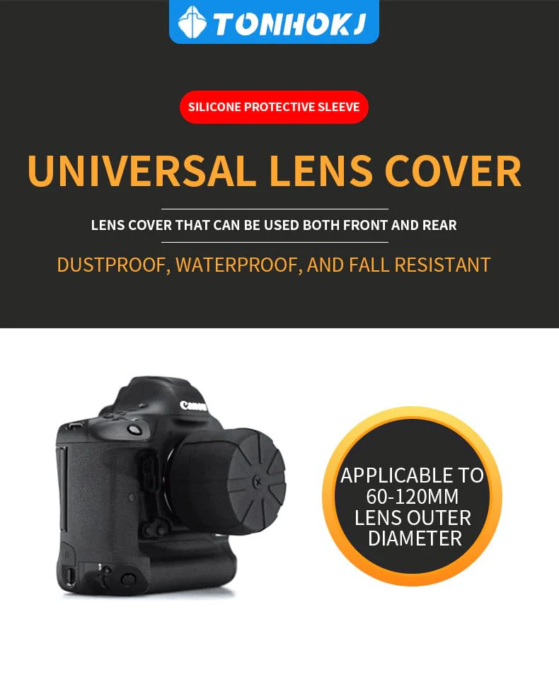 Universal Lens Cap - Fits 99% DSLR Lenses, Element Proof, Lifetime Coverage, Single TH-002 1 PCS - Image 2