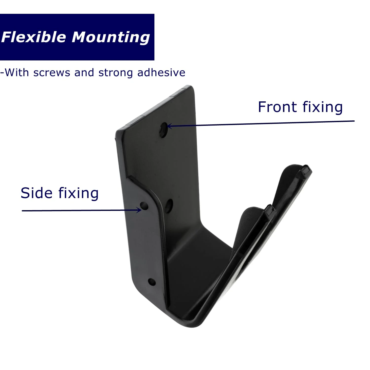 Universal Scanner Holder,Barcode Scanner Holder,Barcode Reader Bracket Wall Mount Fit for Zebra Symbol LS2208 DS2278 LI4278 Most Barcode Scanners, with Screws & Wall Stickers (5pcs-Holder A1) 5pcs-Holder A1 - Image 3