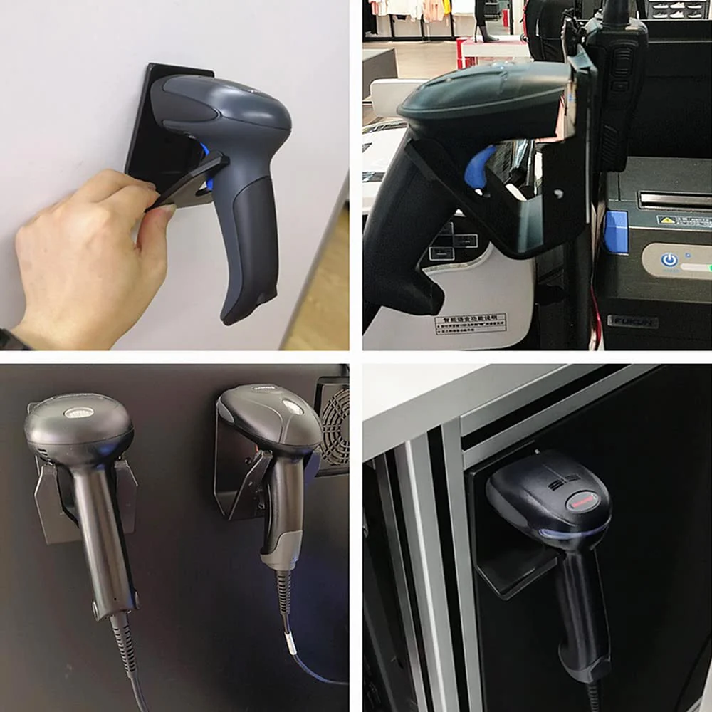 Universal Scanner Holder,Barcode Scanner Holder,Barcode Reader Bracket Wall Mount Fit for Zebra Symbol LS2208 DS2278 LI4278 Most Barcode Scanners, with Screws & Wall Stickers (5pcs-Holder A1) 5pcs-Holder A1 - Image 6