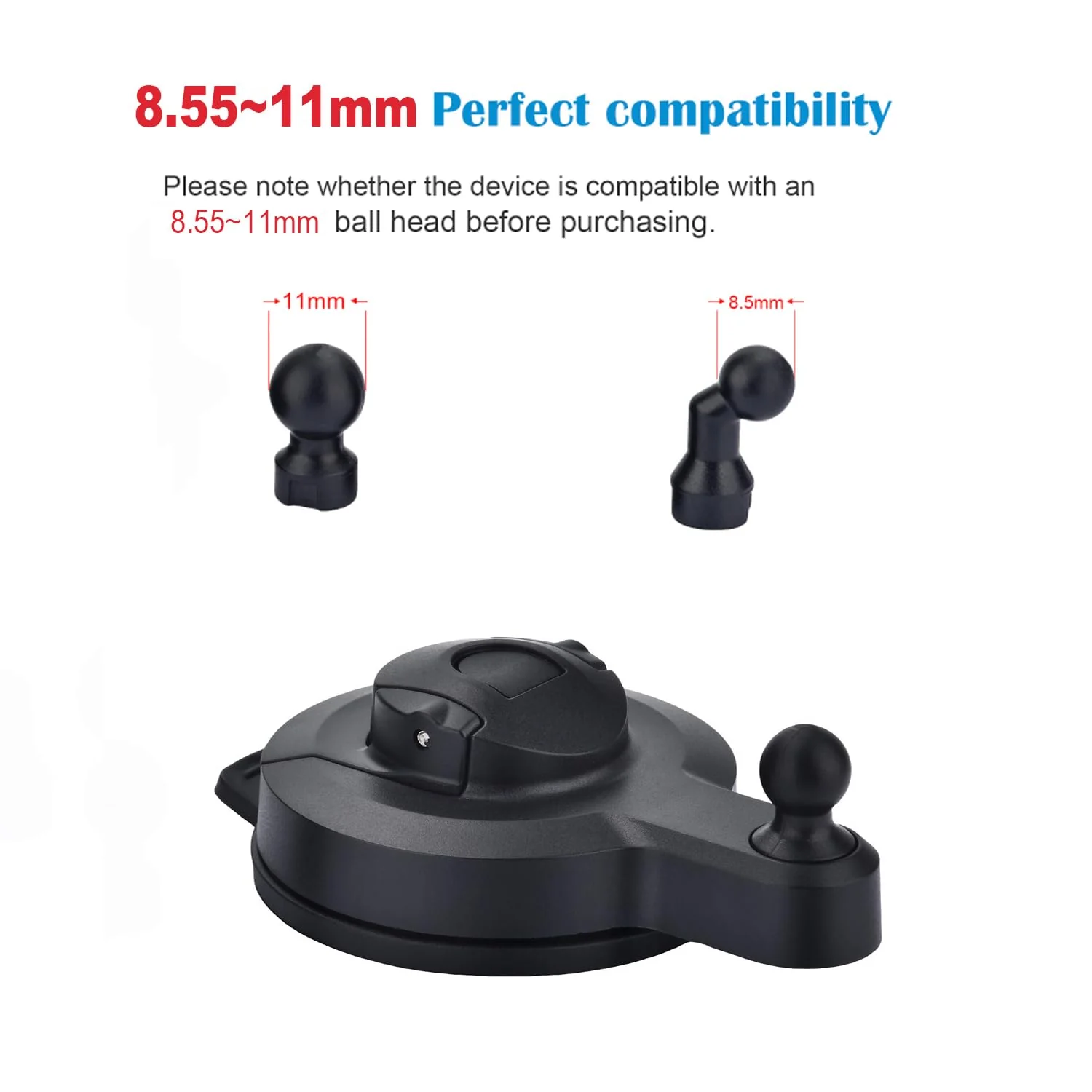 Universal Suction Cup Mount， Compatible with Garmin Dash Cam 65w,66w,67w,Mini 3,X210,X310,Tandem,Speak+Mini 2 （010-12530-25） - Image 2
