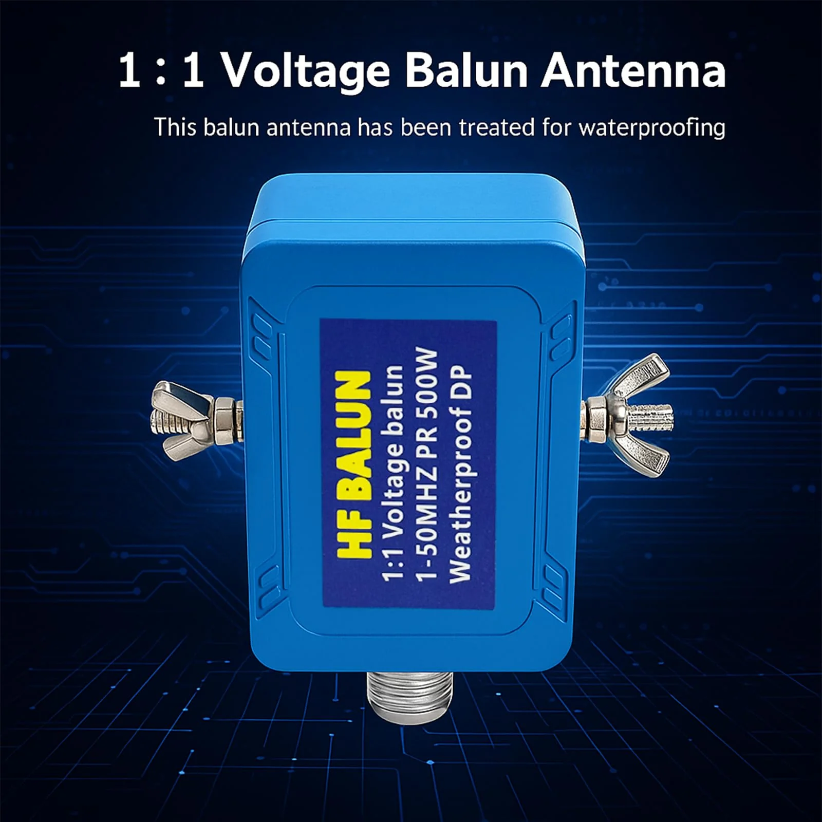 Upgrade Balun Antenna 1:1 Dipole Antenna Shortwave Radio Antenna 1-50MHz 500Watt Balun for Ham with UHF Female (SO-239) Connector 1:1 Balun Antenna 500W - Image 3