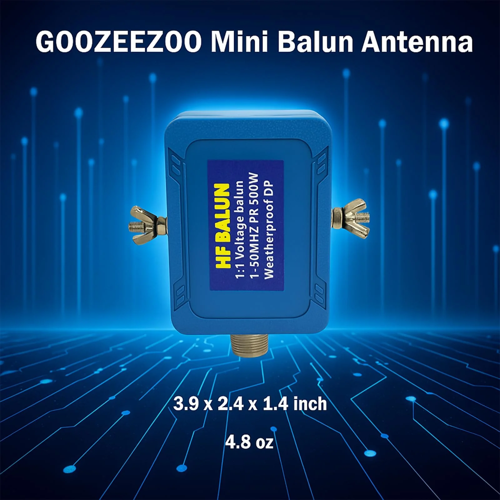 Upgrade Balun Antenna 1:1 Dipole Antenna Shortwave Radio Antenna 1-50MHz 500Watt Balun for Ham with UHF Female (SO-239) Connector 1:1 Balun Antenna 500W - Image 5