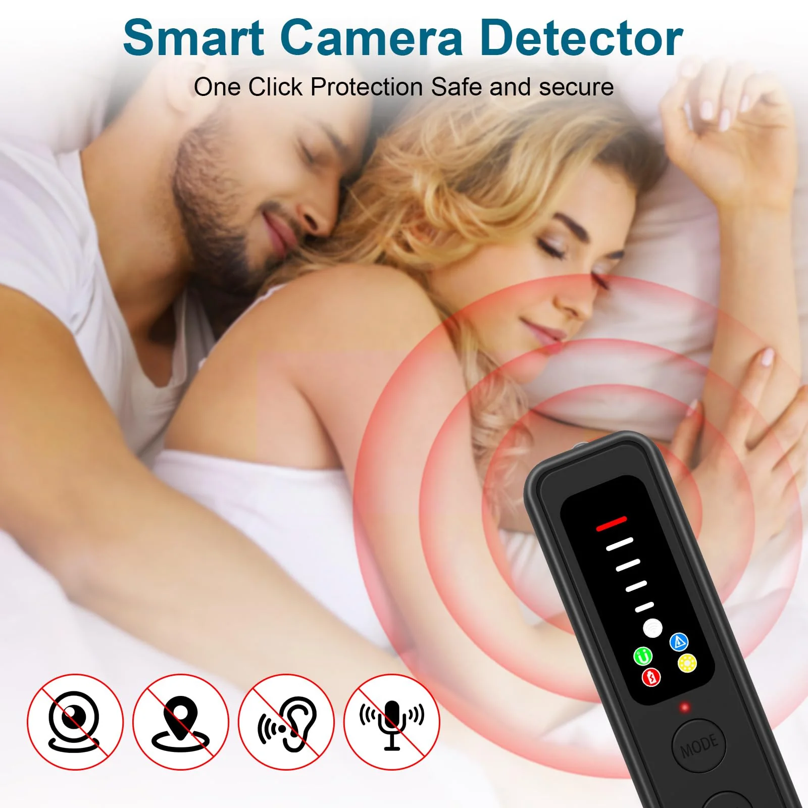Upgraded Hidden Camera Detector - Anti-Spy Device, GPS Tracker & Bug Detector, Portable RF Signal Scanner for Hotels, Travel, Home & Office - Image 5