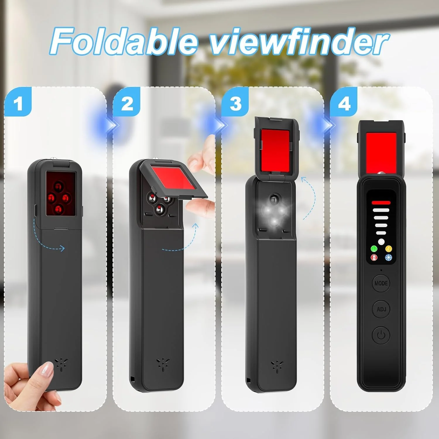 Upgraded Hidden Camera Detector - Anti-Spy Device, GPS Tracker & Bug Detector, Portable RF Signal Scanner for Hotels, Travel, Home & Office - Image 6