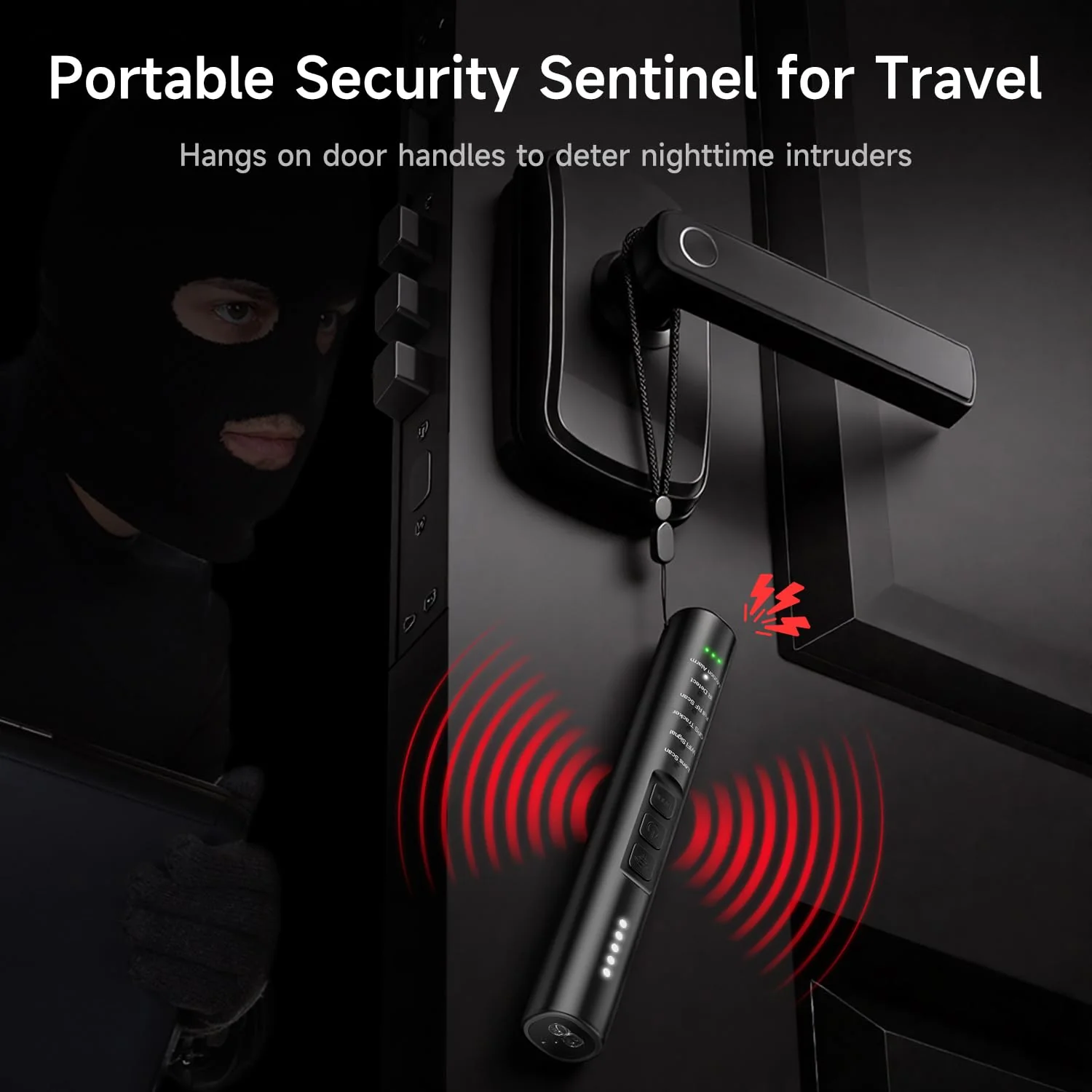 Upgraded Multi-Function Hidden Camera Detector - Precision Detection, GPS Tracker Detector, Anti-Spy RF Detector & Camera Finder for Airbnb, Hotels, Travel, and Fitting Rooms Black - Image 7