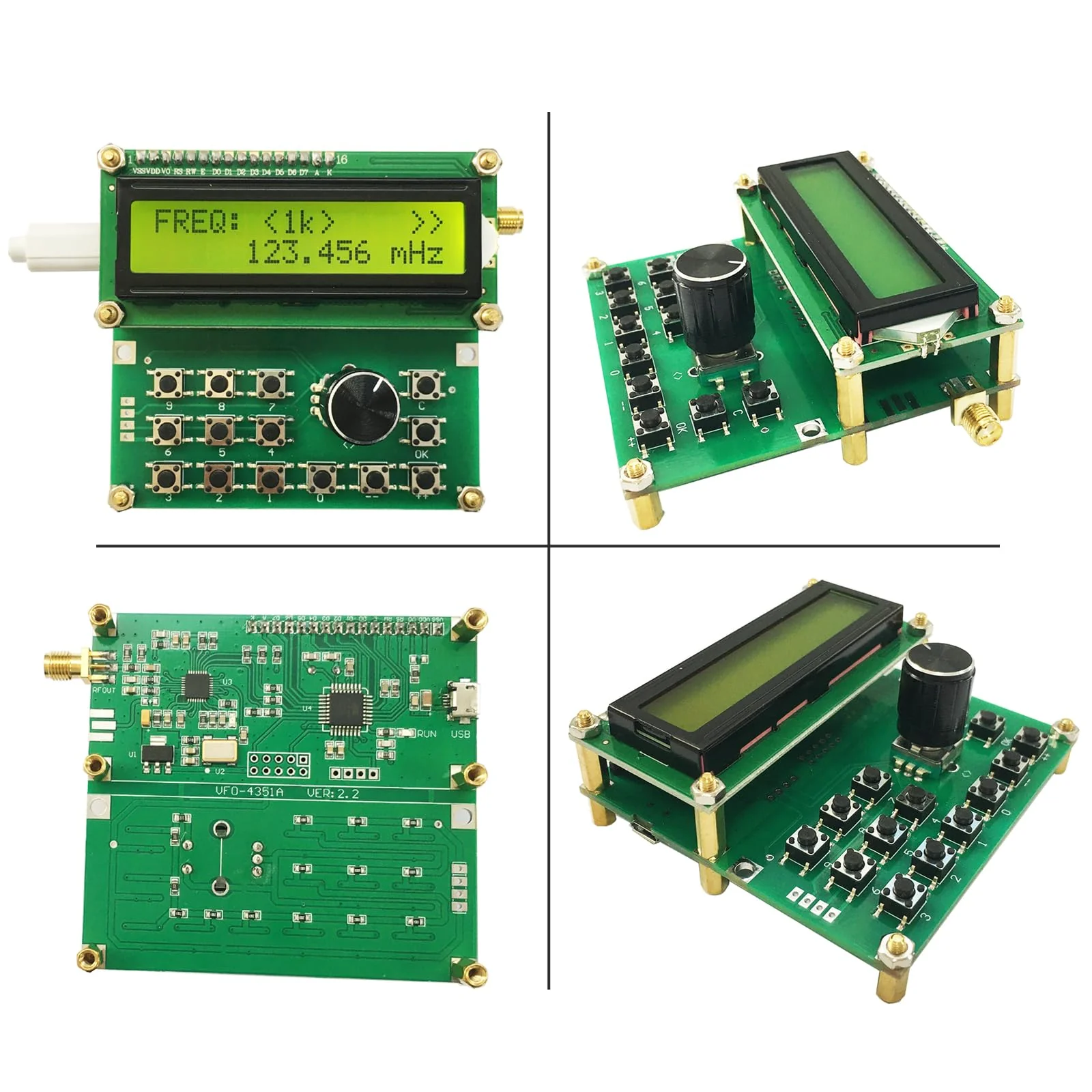 Upgraded RF Signal Generator 35MHz - 4400MHz Signal Source Frequency Screen - Image 4