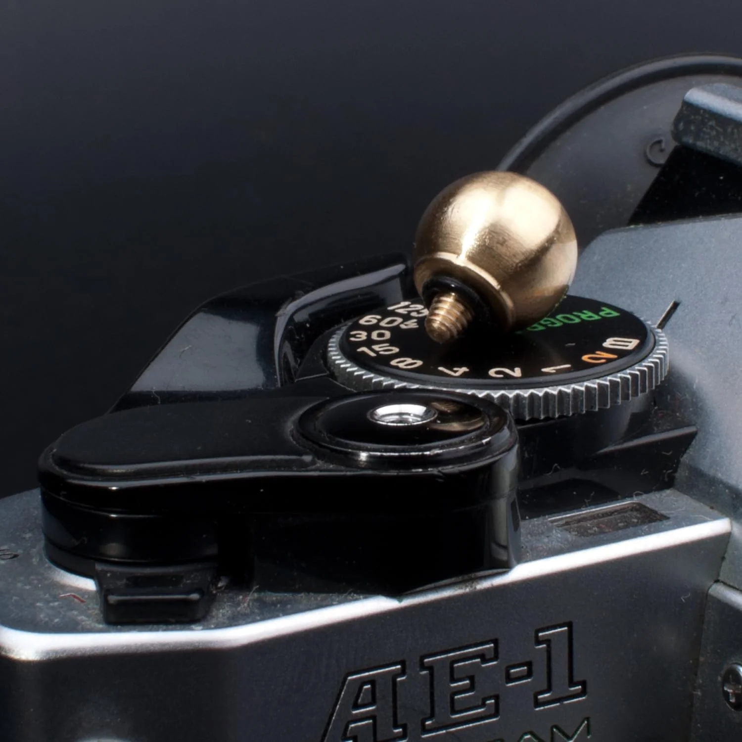 Upscale Delicate Ball Shape Camera Soft Shutter Button, Copper Soft Shutter Release Button 2PCS Golden - Image 2