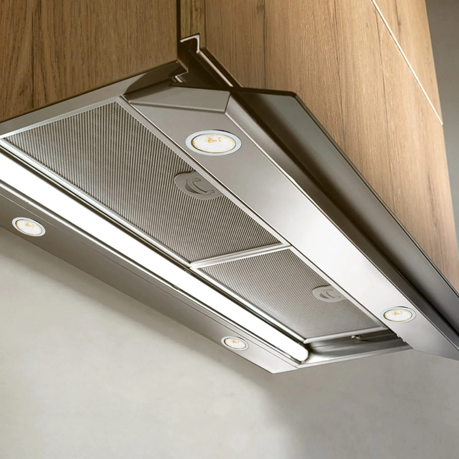 URing Set of 3 LED Recessed Spotlights 12 V 3000 K Warm White 3.5 W, Flat 12 V 300 LM Bore Hole 55-58 mm and 15 mm, Dimmable Furniture Recessed Spotlights, LED Spot 12 V with 2 m Cable, Nickel 3000K Warmweiß - Image 6