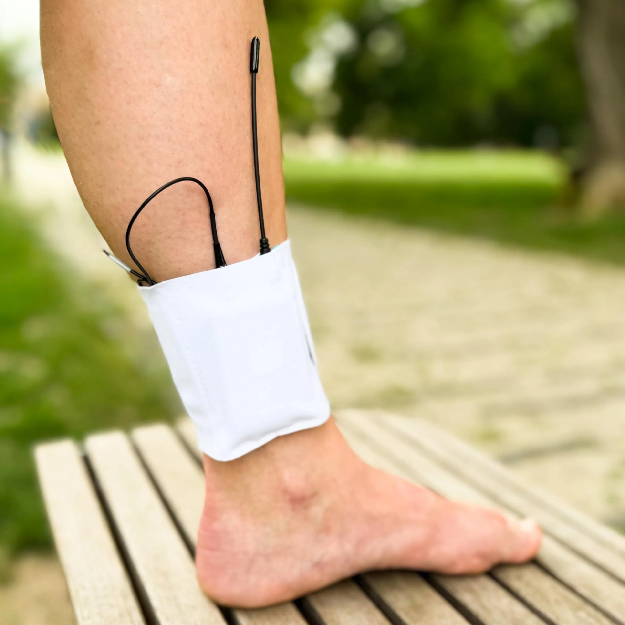 URSA Ankle Straps: Low-Profile, Soft, Stretchy & Breathable Transmitter Straps for Location Sound, Theatre, Wedding Shoots & More (White, Ankle) White - Image 3