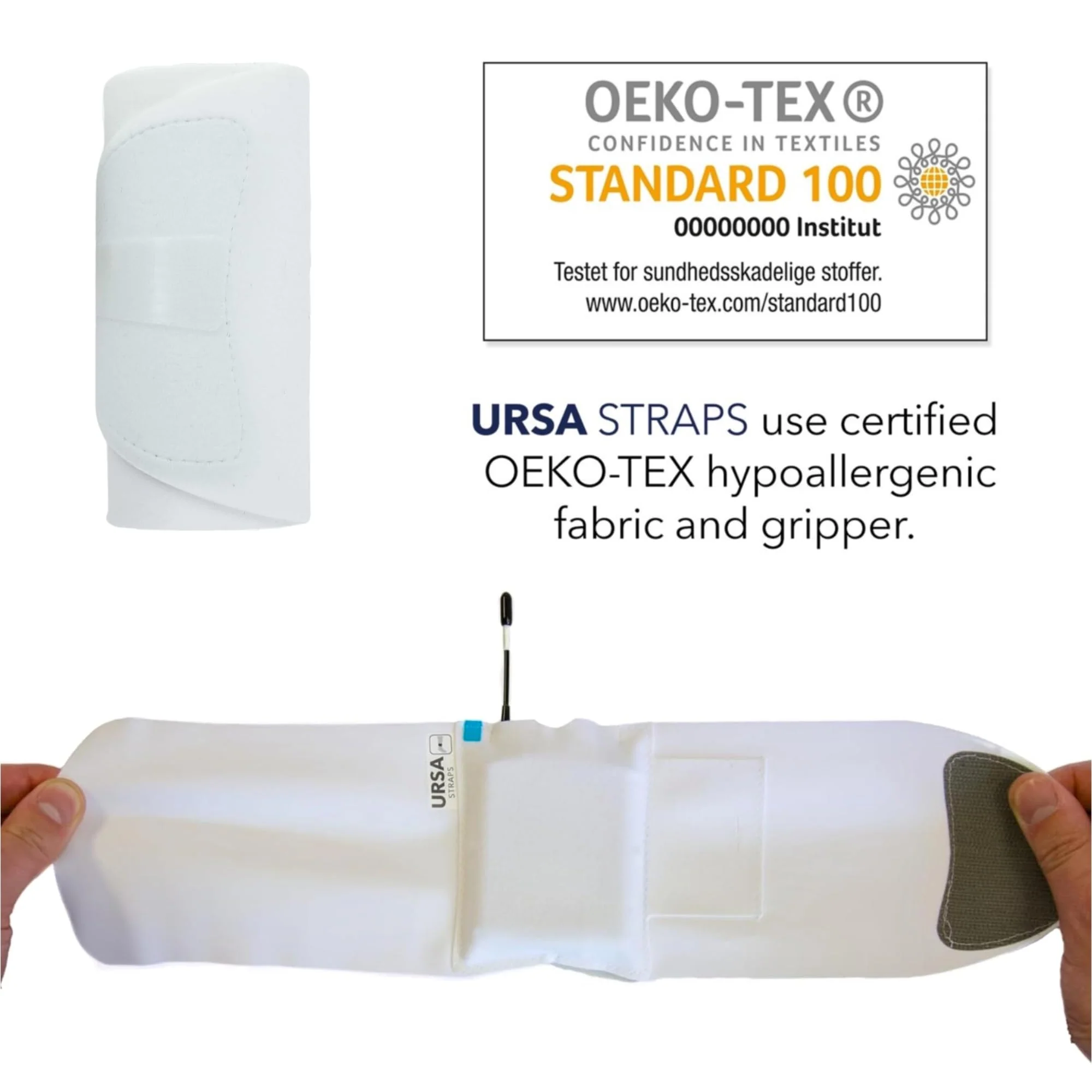 URSA Ankle Straps: Low-Profile, Soft, Stretchy & Breathable Transmitter Straps for Location Sound, Theatre, Wedding Shoots & More (White, Ankle) White - Image 4