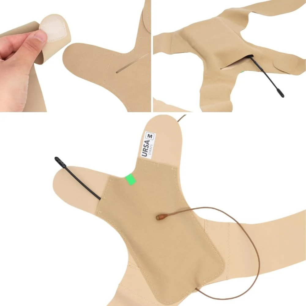 URSA Back Strap - Secure Microphone & IEM Pack Harness (Beige, Large) Beige - Image 6