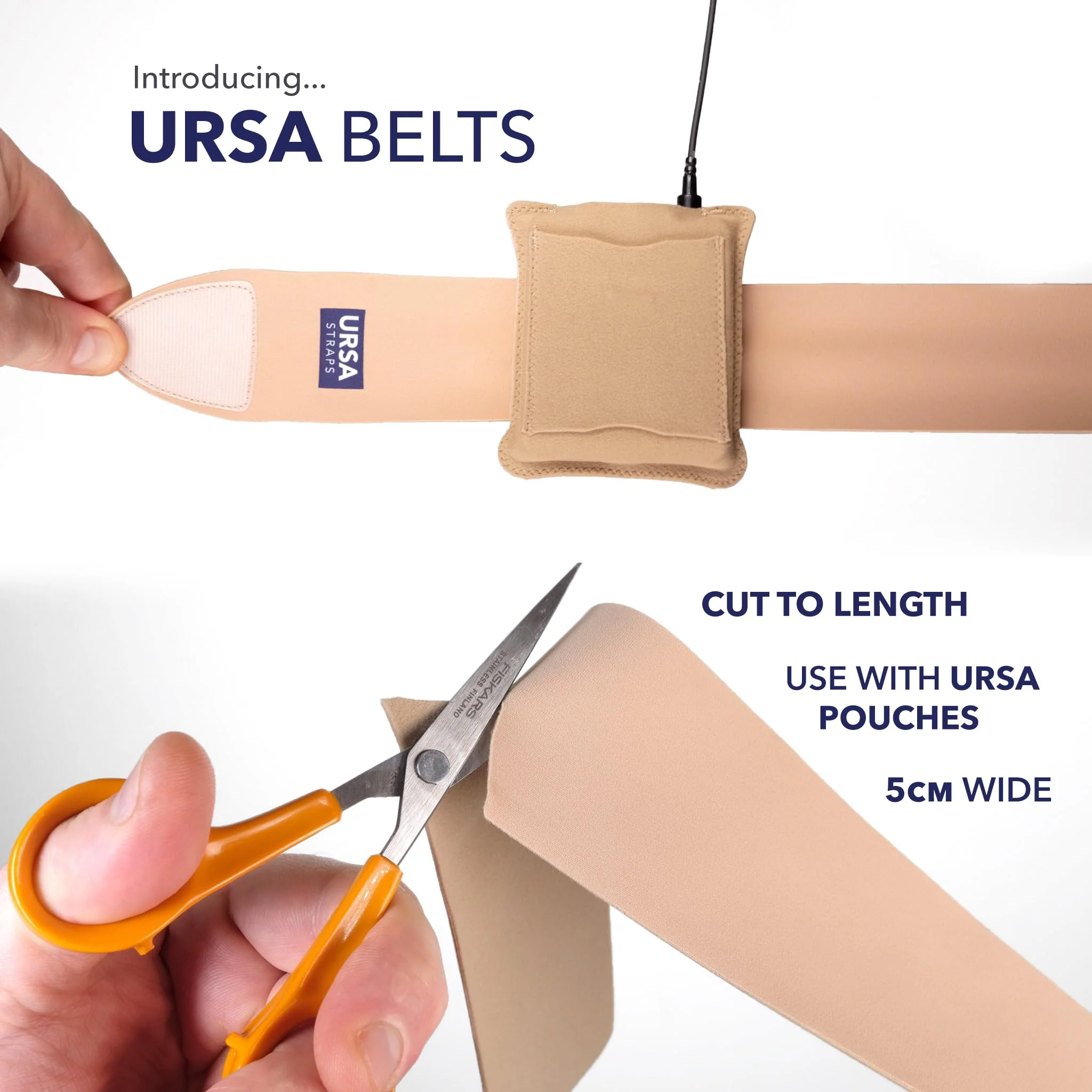 URSA Belt - Adjustable & Comfortable Waist Strap for Wireless Transmitters (Beige) Beige - Image 6