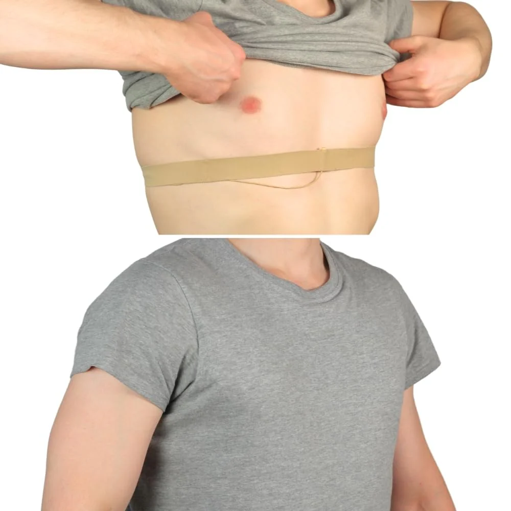 URSA Chest Straps: Low-Profile, Soft, Stretchy & Breathable Transmitter Straps for Location Sound, Theatre, Wedding Shoots & More (Beige) Beige - Image 4
