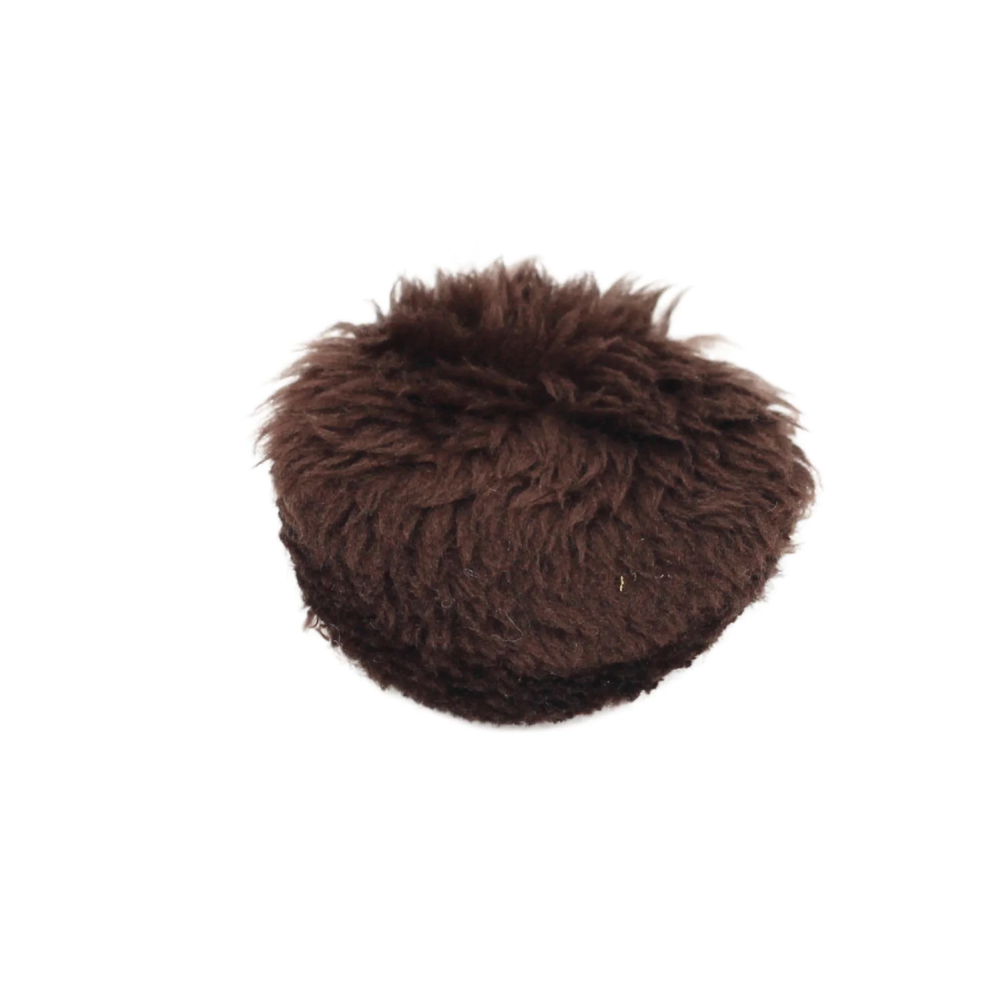 URSA Plush Circles - 5mm length short fur LAV covers. Reusable & Super Soft. 25mm Diameter (100x Circles, Brown) 100x Circles - Image 4