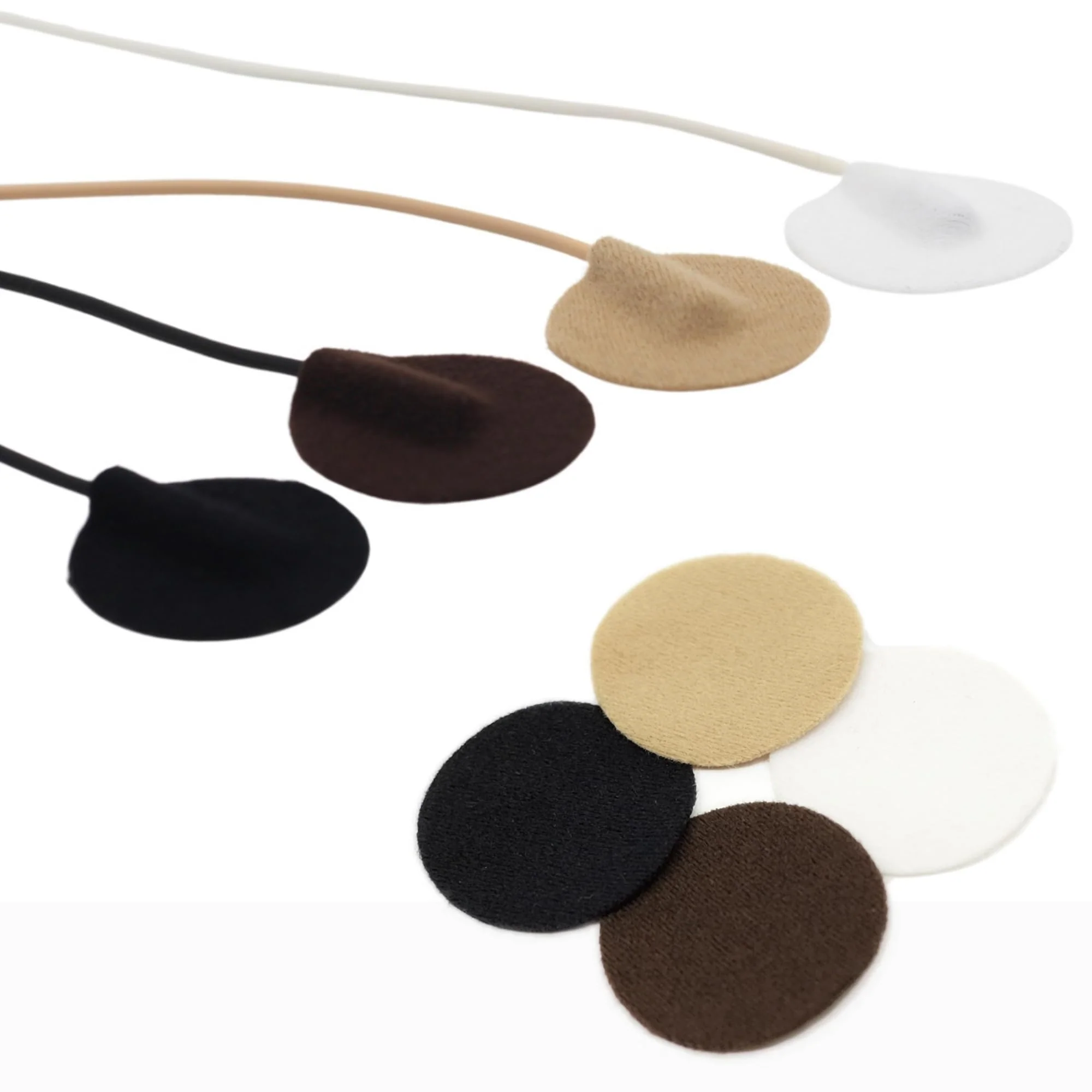URSA Soft Circles: Reusable Soft Covers That Provide a Shield Against the Wind and Camouflage for Lavalier Mics. (100x Soft Circles, Beige) Single Colour Pack of 100 - Image 5