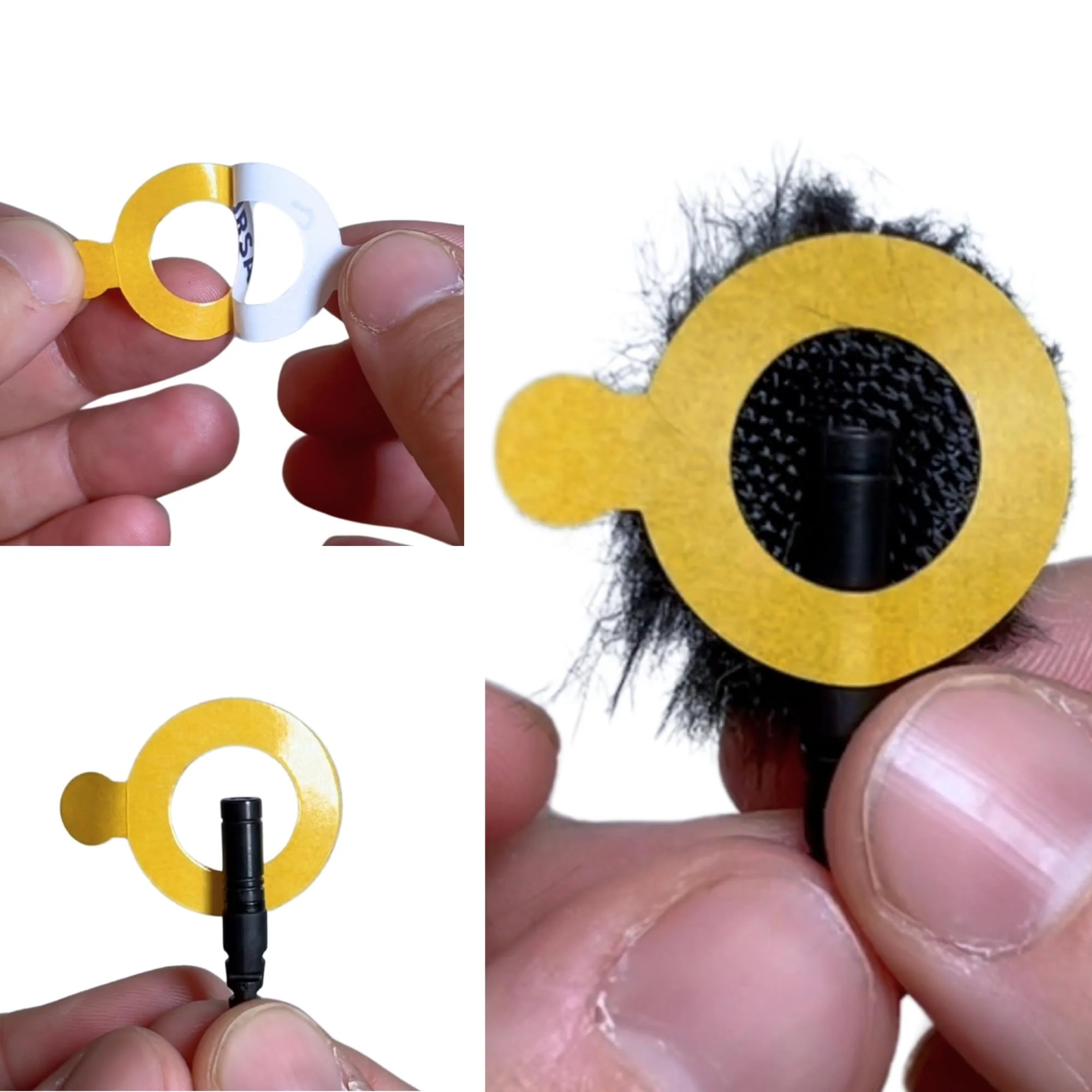 URSA Sticky Zeros: Ultra Thin Lavalier Stickies Pack of 90 24mm Microphone Stickies with 14mm Hole - Compatible with Most Lavalier Microphones & Mounts - Image 6