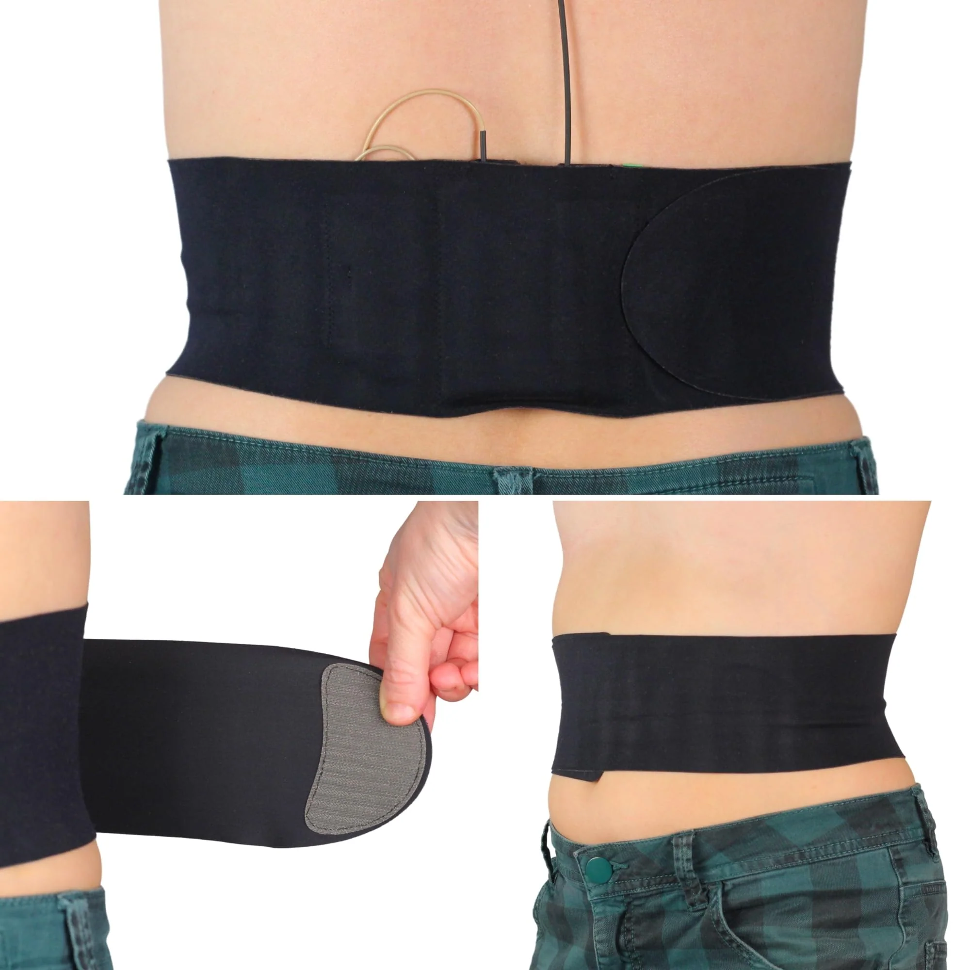 URSA Waist Strap - Ultra Slim, Breathable & Stretchy Microphone Transmitter Straps. Compatible with Most Transmitter/Receivers (Black, Medium Waist - Small Pouch) - Image 2