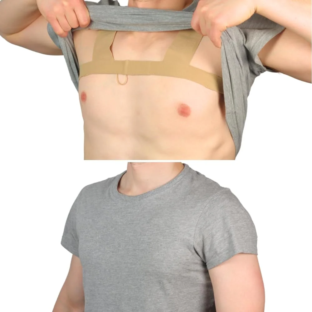 URSA X Strap: One-Piece Harness for Microphone Transmitters and Lav Mics. Multiple LAV Pouches. Compatible with URSA MiniMounts. For Sports/Active Shoots (Beige, Large) Beige - Image 6