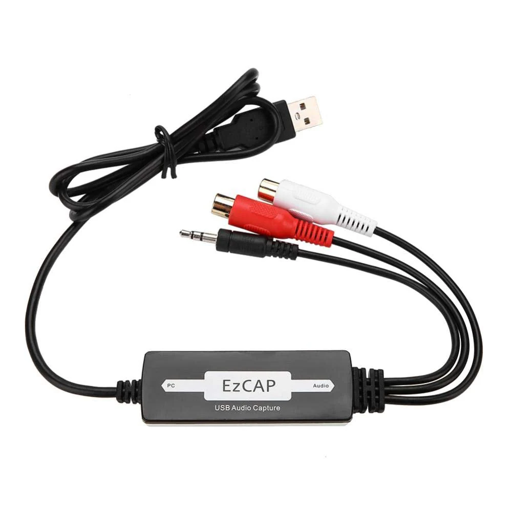 USB Audio Capture Recorder Card Converts Turntable LP/Cassette Tape Audio to MP3/WAV Digital Music Converter Adapter, Support/Vista/7/8/8.1/10 and - Image 7