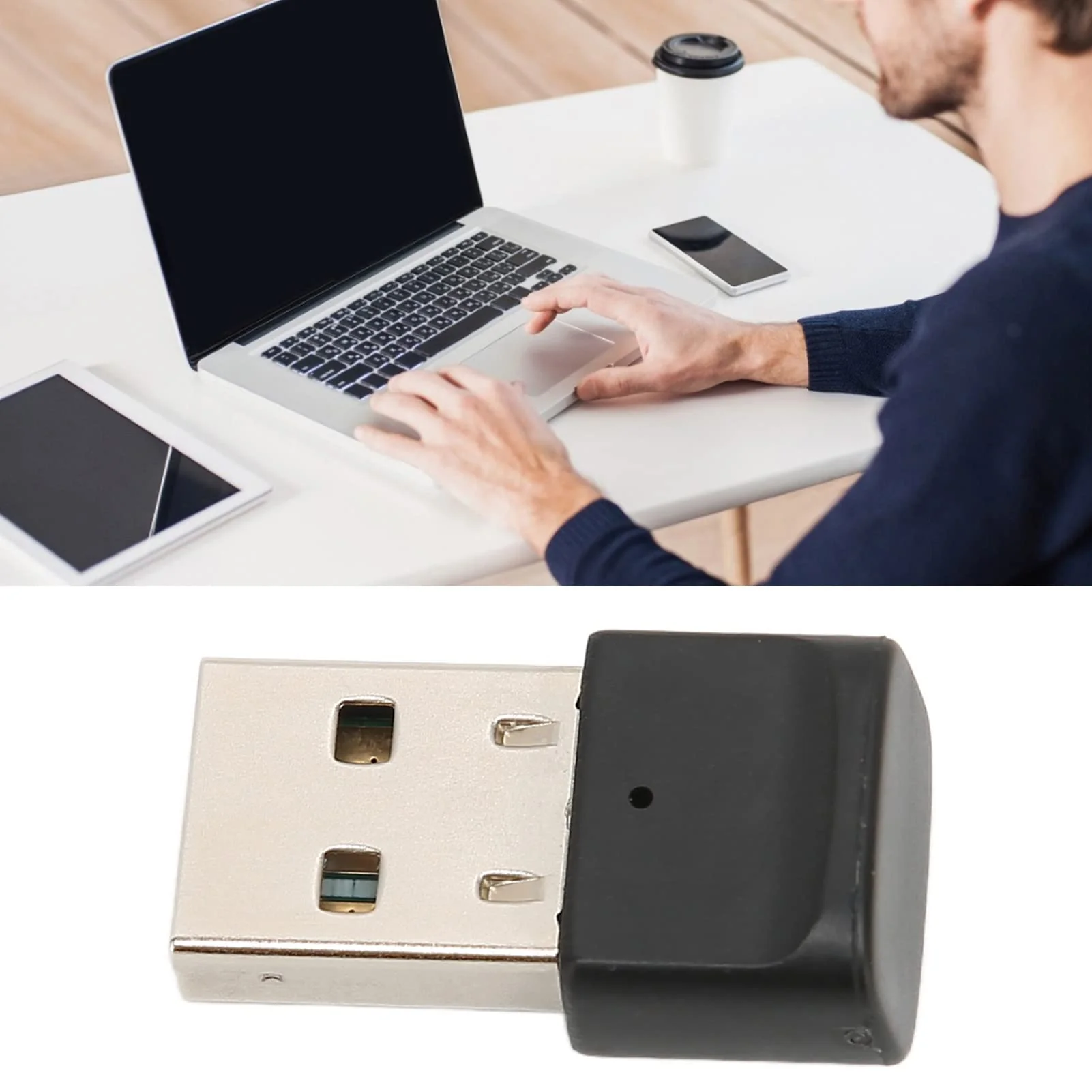 USB Bluetooth 5.0 Adapter, Music Transmitter, for Computer/TV/Projector/Headphones/Speakers, Plug and Play, Mini Compact Size, Anti Interference - Image 7