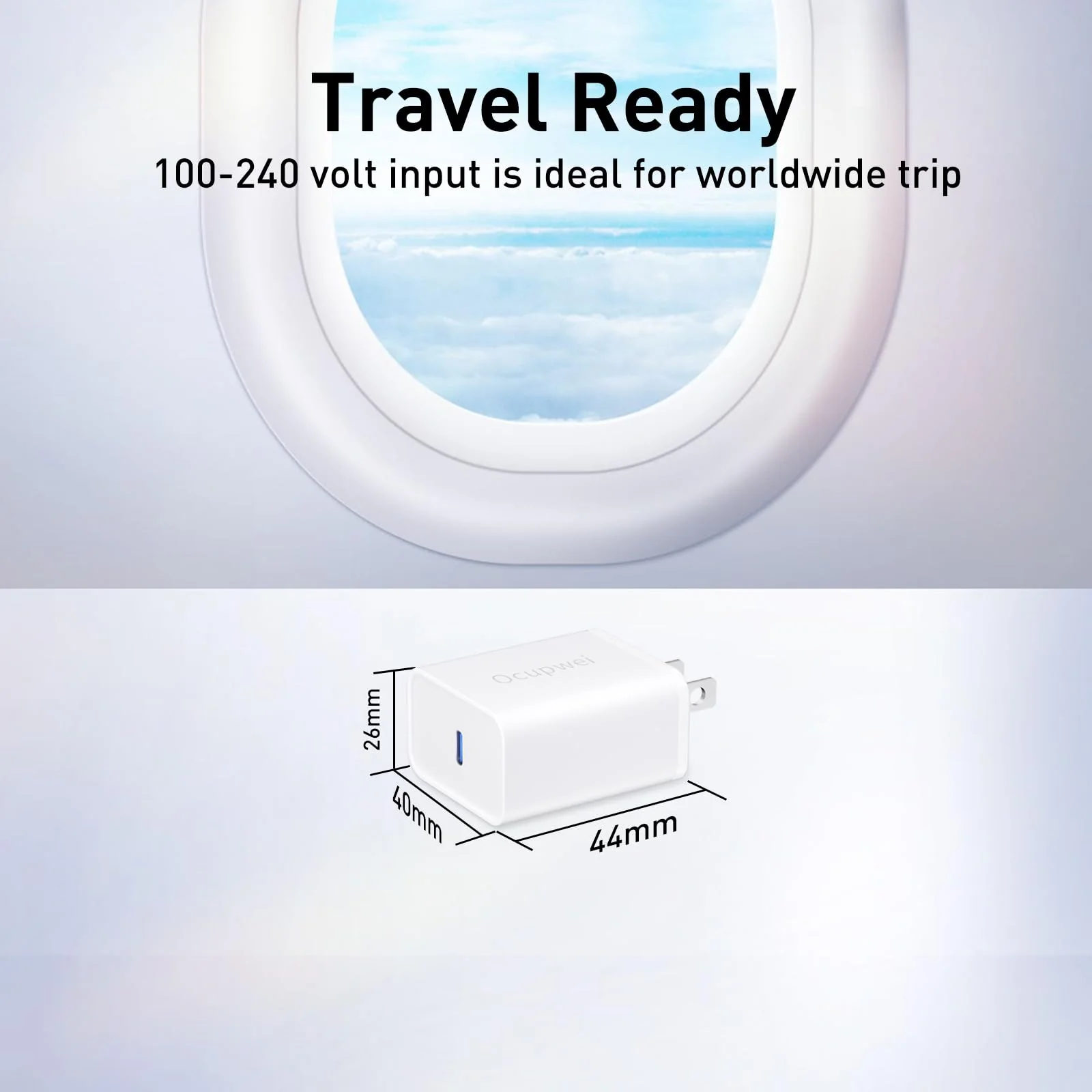USB C Charger Block 20W, Ocupwei PD 3.0 Fast Charging Wall Charger USBC Power Adapter Type C Brick Cube for iPhone 16/16Pro/16Pro Max/16Plus/15/14/13/12/11, iPad, Samsung, Google[2 Pack] White - Image 6
