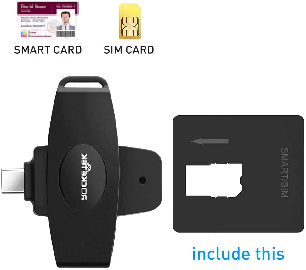 USB C DOD Military USB Common Access CAC Smart Card Reader and SIM Card Reader ID CAC Card Reader,Compatible with Mac Os, Windows,Linux - Image 6