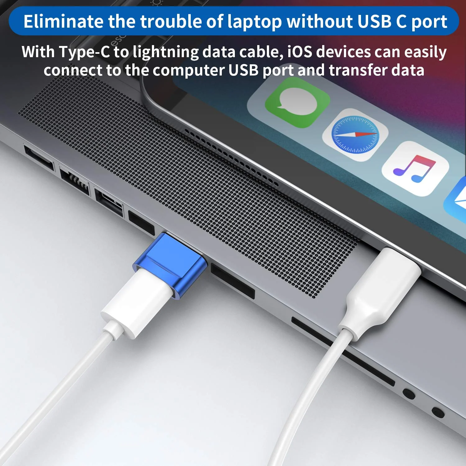 USB C Female to USB Male Adapter (4-Pack),Type C to USB A Charger Cable Adapter for iPhone 11 12 13 14 15 Plus Pro Max,Samsung Galaxy Note 10 S24 S23 S22 Ultra,Google Pixel 4 3 2,iPad Air 4 5 Mini 6 Blue - Image 6