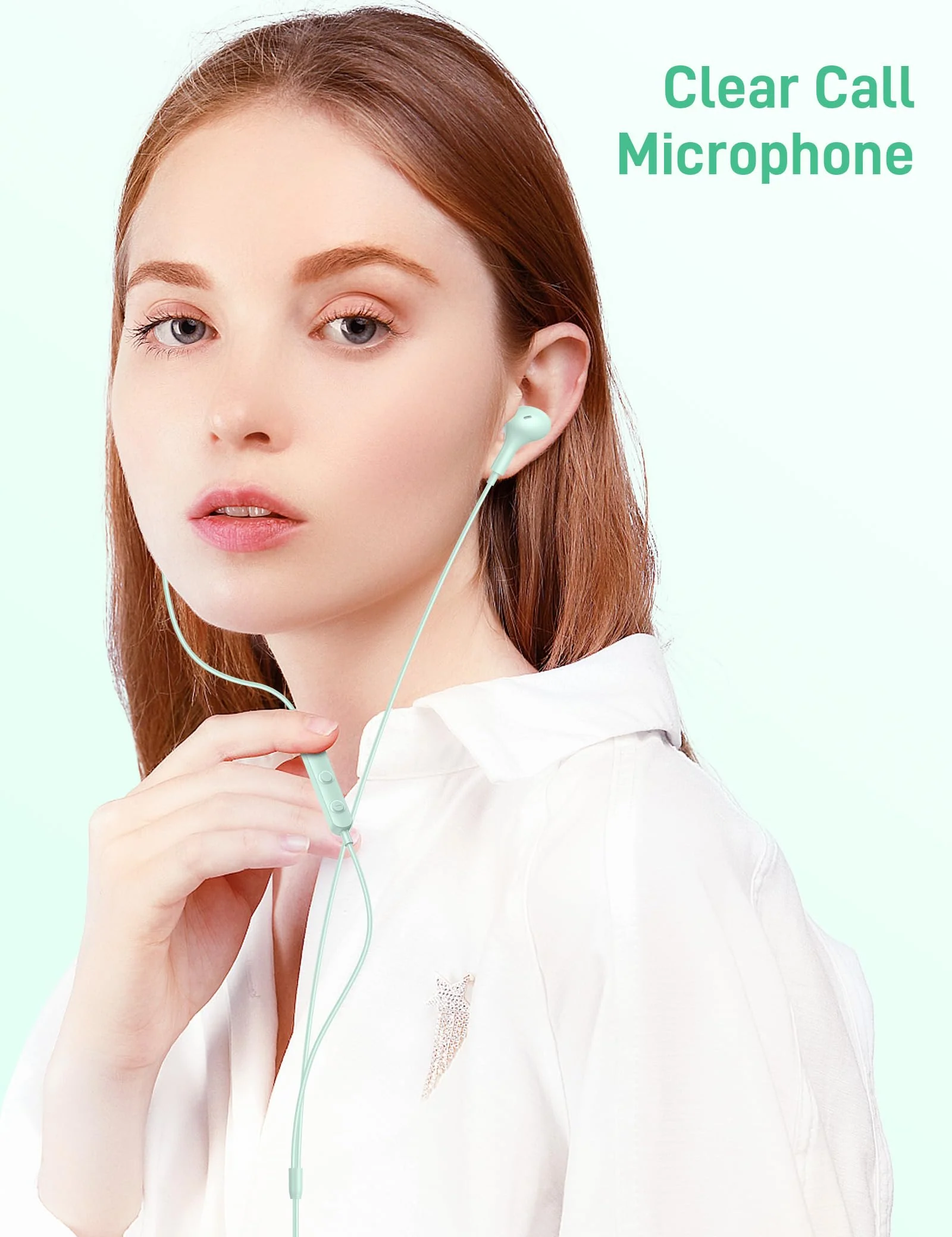 USB C Headphones for Apple iPhone 15 Plus iPad/Google Pixel 8 8A 7 Pro 7A/ Samsung Galaxy S24 S23 S22 S21 Ultra Android Earbud Wired Type C Earphones Magnetic Small Ear Buds with Microphone Mint - Image 5