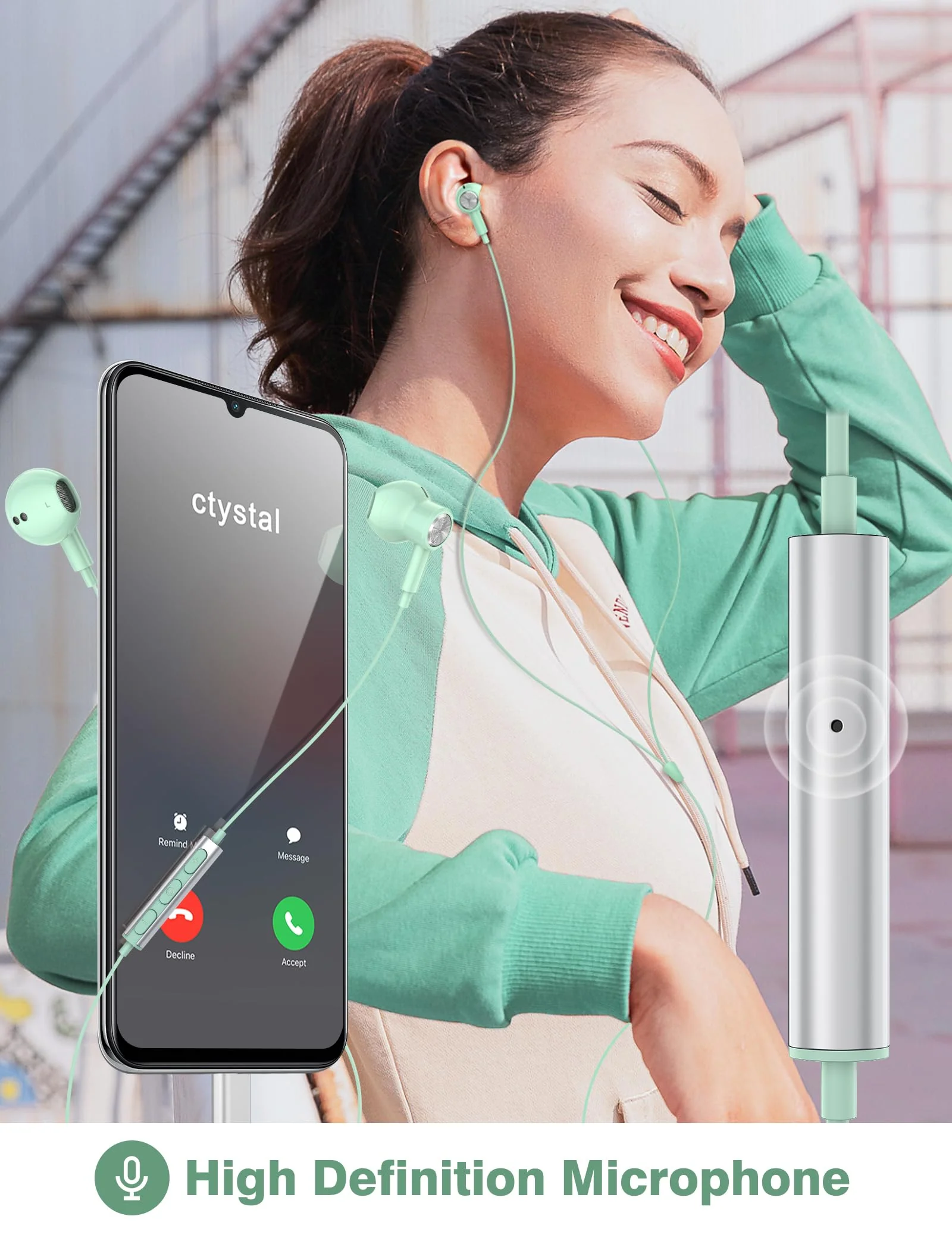 USB C Headphones for Apple iPhone 15 Plus Pro Max iPad,Type C Earphone Microphone Magnetic Wired Earbud for Android Samsung Galaxy S24 S23 S22 S21 FE S20 Note 20 Google Pixel 8 7 8A 7A 6A OnePlus Mint - Image 6
