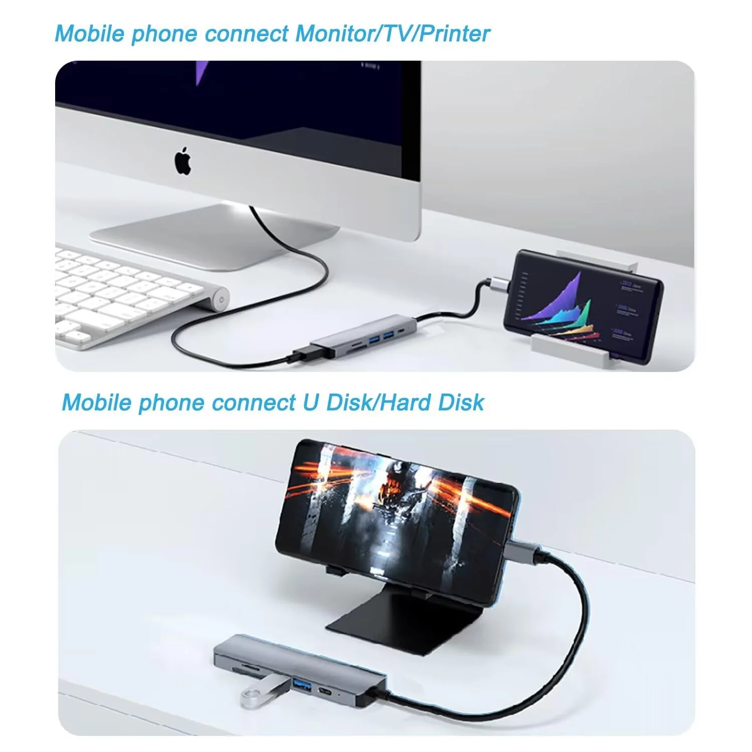 USB C Hub HDMI Adapter, USB C SD Card Reader, USB C to HDMI 4K with100W PD, USB 3.0, SD/TF Card Reader for iphone 15, MacBook Air/Pro, iPad Pro, Mac, Dell/Acer/HP/ASUS/Switch - Image 8