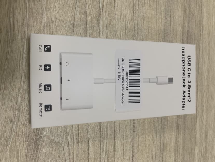 USB C to 3.5mm Audio Adapter, 3 in 1 Aux to USB C Headphone Splitter Dual 3.5mm Audio Jack and PD 60W Fast Charging, Compatible for iPad Pro,Galaxy S22 S21/Note 20,Pixel 4 3 XL,Huawei,etc White - Image 9