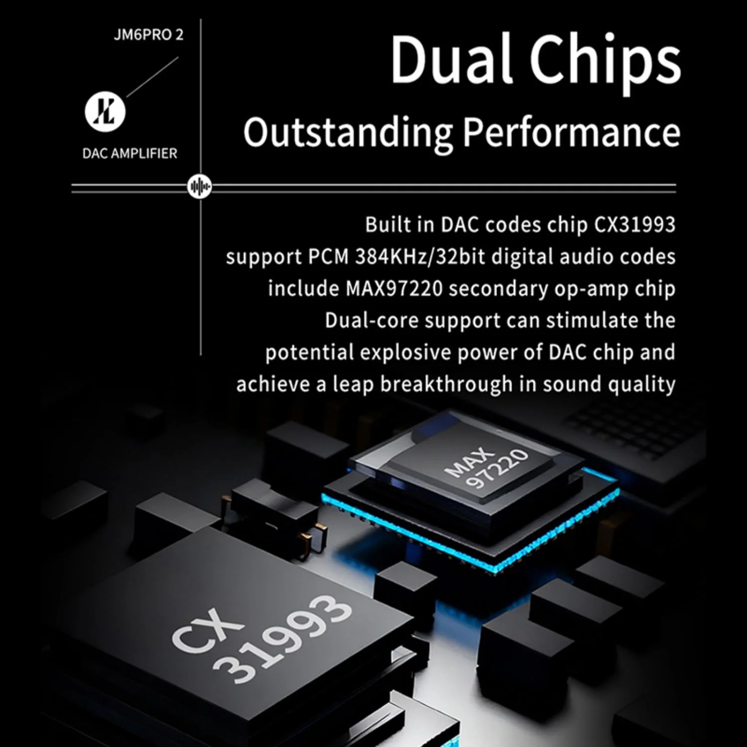 USB C to 3.5mm Audio Adapter DAC Amplifier CX31993 Chip & MAX97220 High-Performance Audio Amp for Headphones, 70mW Output, JCALLY JM6 PRO 2 AUX Dongle for iPhone, Android, PC - Image 3