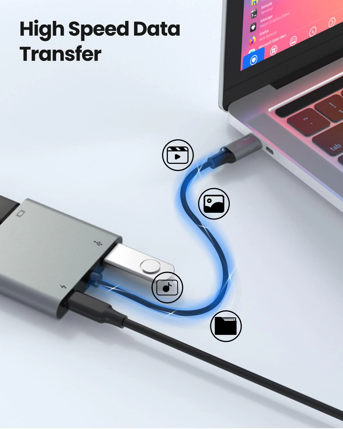 USB C to Dual HDMI Adapter, USB C Hub with 2 HDMI, Dual 4K@60Hz with 100W PD, USB-A, Laptop Dual Monitor Support USB C to HDMI Splitter Extended Display for USB C Device(MST is not Supported on MacOS) 4 in1 USB C HUB - Image 6
