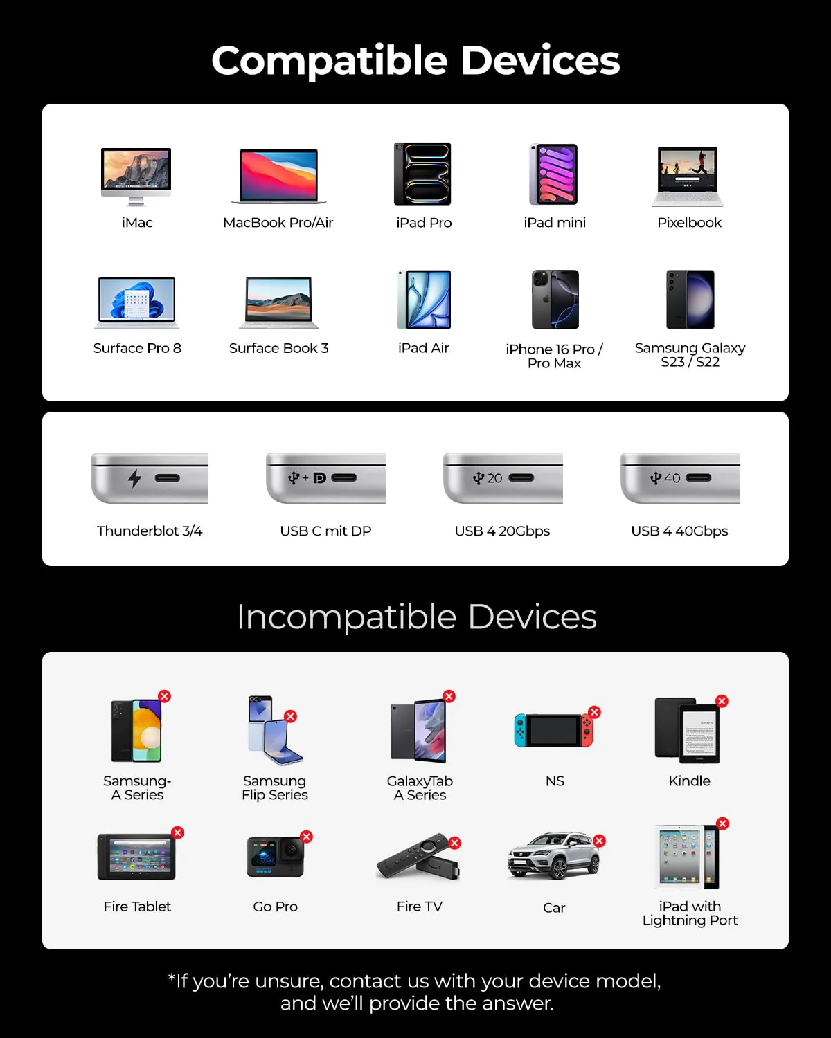 USB C to HDMI Adapter 8K@60Hz, Type C to HDMI Converter 4K@144Hz [Thunderbolt 3/4 Compatible] - Supports 48Gbps, HDR10, Dolby Vision, Adapter HDMI for iPhone 16/15, S23, Laptops, Tablets - Image 8