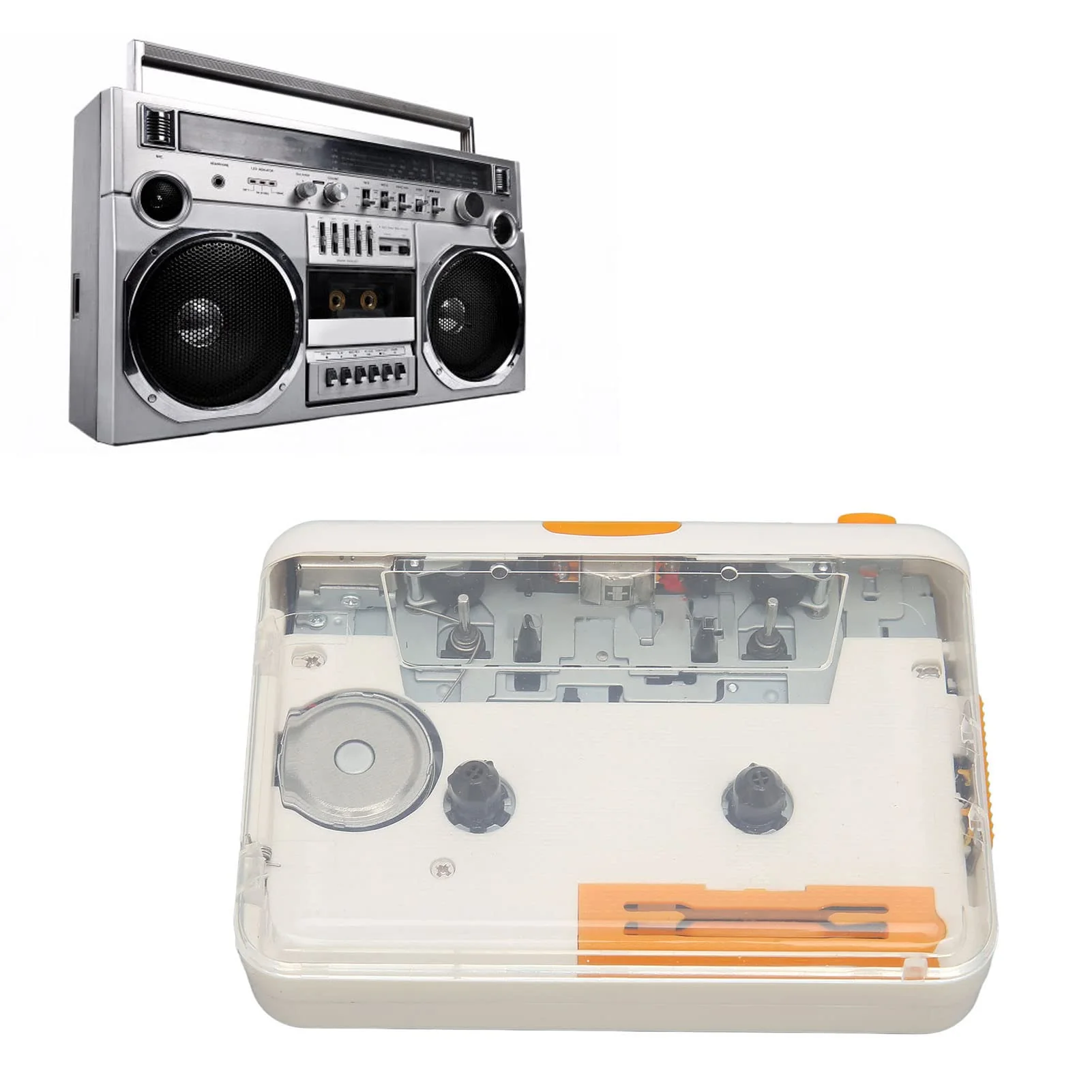 USB Cassette to MP3 Converter,Portable Walkman Cassette Audio Music Player Tape to MP3 Converter with Earphone,MP3 Music Tape Player,Plug and Play - Image 4
