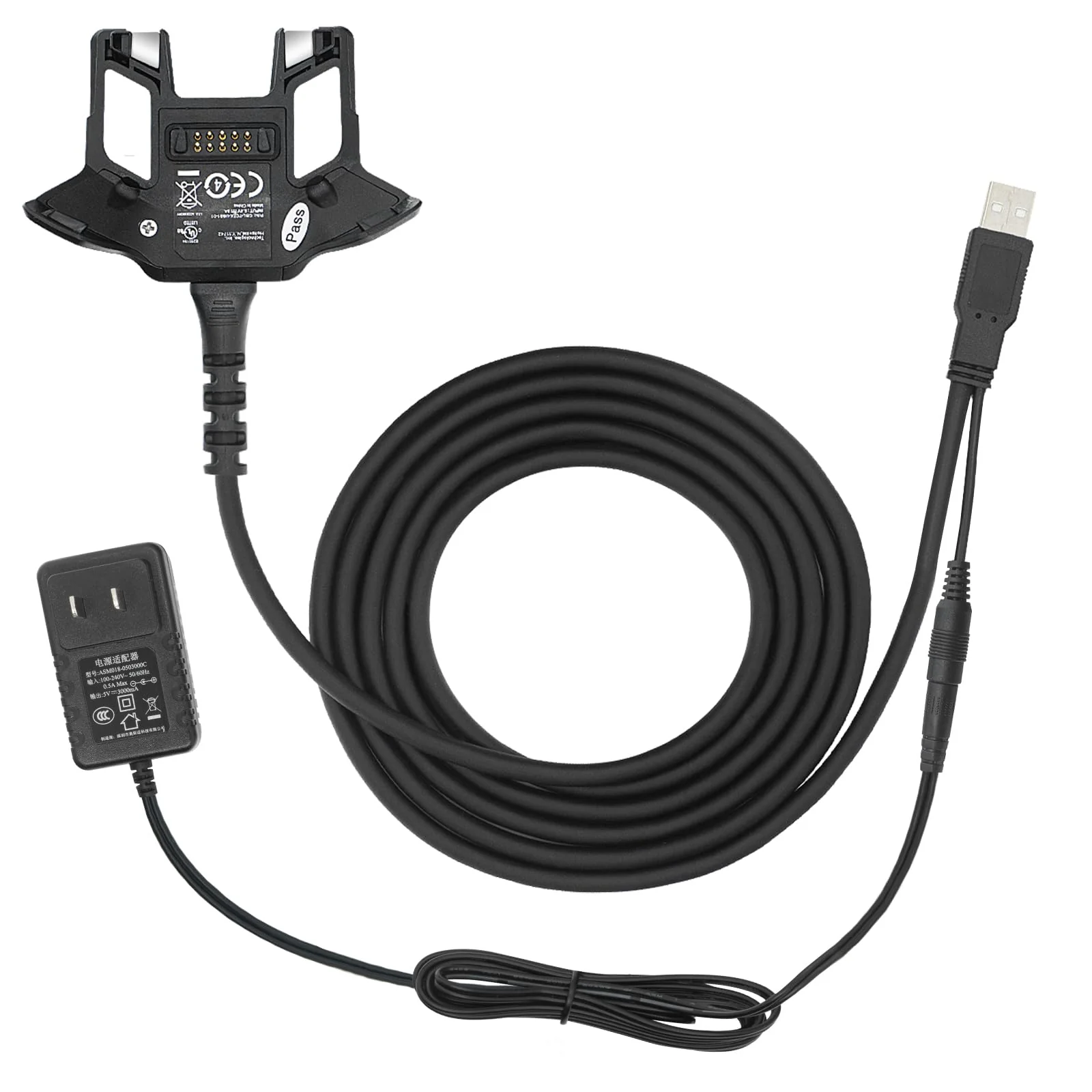 USB Charger Cable and Adapter for Zebra Symbol TC70 TC70X TC72 TC75 TC75X TC77,5V/3A Super Fast Charger(CBL-TC7X-SERL1-01),PDA Handheld Barcode Touch Mobile Computer Accessories,Scanner Charger - Image 5