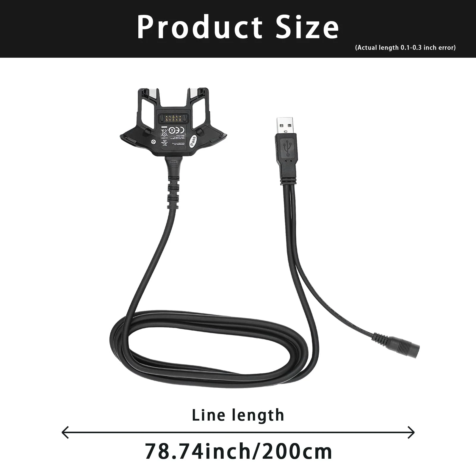 USB Charger Cable and Adapter for Zebra Symbol TC70 TC70X TC72 TC75 TC75X TC77,5V/3A Super Fast Charger(CBL-TC7X-SERL1-01),PDA Handheld Barcode Touch Mobile Computer Accessories,Scanner Charger - Image 6