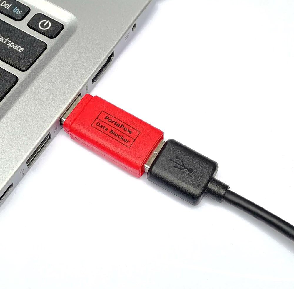 USB Data Blocker, JSAUX (4-Pack) USB-A Defender Only for Quick Charge, Protect Against Juice Jacking, Refuse Hacking Provide Safe Charging- Red