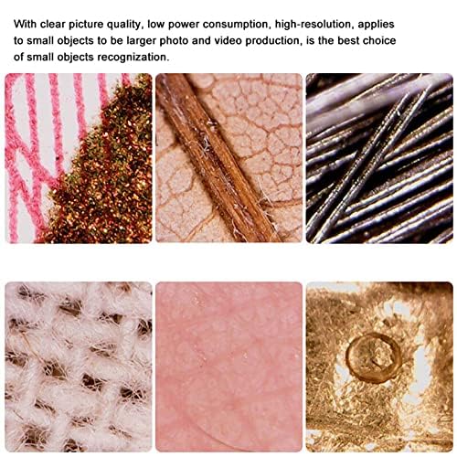 USB Digital Microscope 600X with 8 LED Lights Metal Stand Mini Camera for Android 7/8/10 Kids Students Science Projects - Image 3
