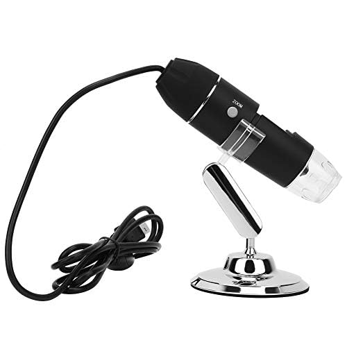USB Digital Microscope 600X with 8 LED Lights Metal Stand Mini Camera for Android 7/8/10 Kids Students Science Projects - Image 8