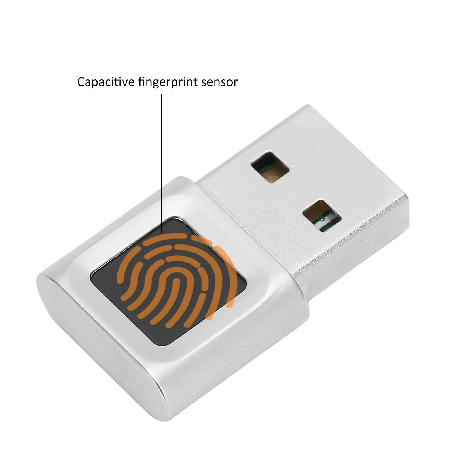 USB Fingerprint Reader, Mini Fingerprint Scanner Window Hello Biometric Finger Print Reader Sensor for PC Laptop Computer, 360 Degrees Touch Fast Matching - Image 4
