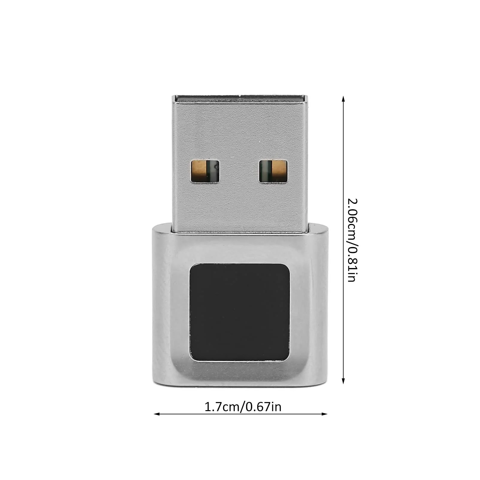 USB Fingerprint Reader, Mini Fingerprint Scanner Window Hello Biometric Finger Print Reader Sensor for PC Laptop Computer, 360 Degrees Touch Fast Matching - Image 6