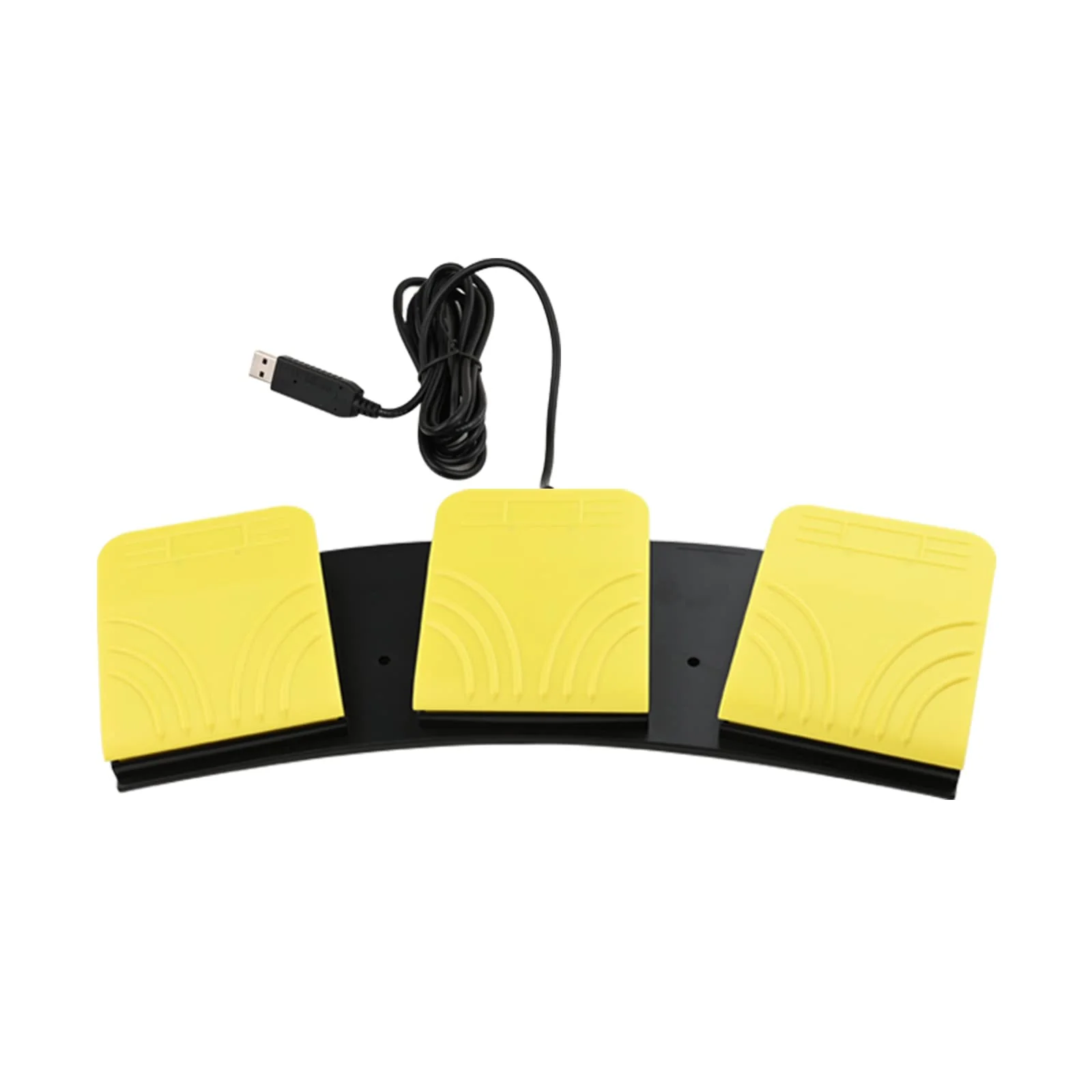 USB Foot Pedal for PC Gaming,Optical Control Foot Switch,Computer Map Mouse Keyboard Hotkey Combination Key Keypress Simulator Program Page Turner Transcription HID (Triple Pedal) Triple Pedal - Image 2