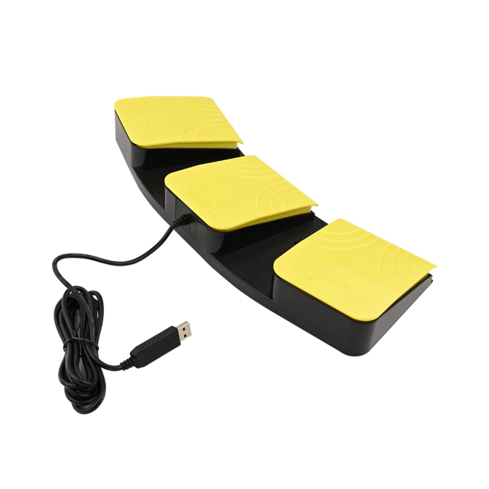 USB Foot Pedal for PC Gaming,Optical Control Foot Switch,Computer Map Mouse Keyboard Hotkey Combination Key Keypress Simulator Program Page Turner Transcription HID (Triple Pedal) Triple Pedal - Image 3