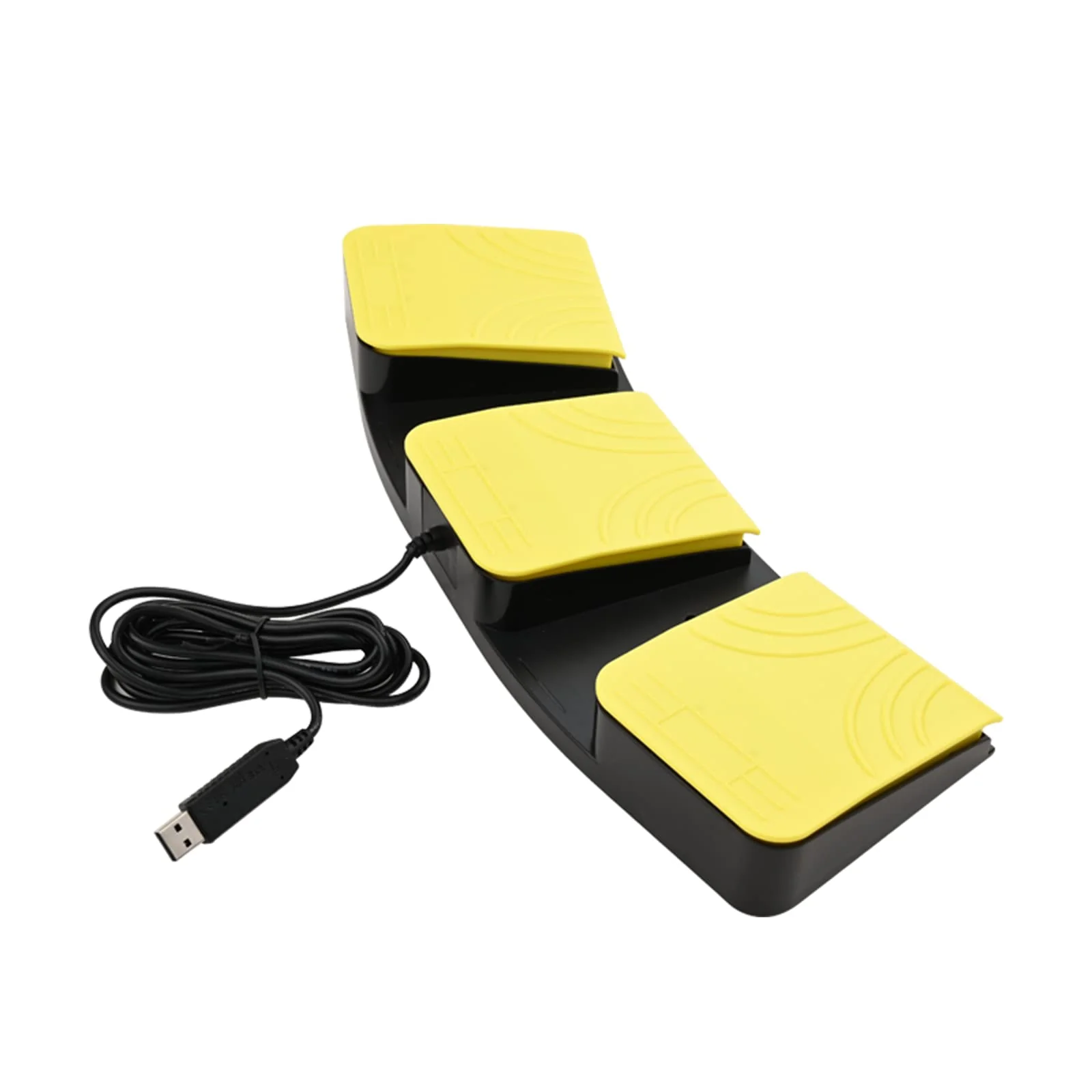 USB Foot Pedal for PC Gaming,Optical Control Foot Switch,Computer Map Mouse Keyboard Hotkey Combination Key Keypress Simulator Program Page Turner Transcription HID (Triple Pedal) Triple Pedal - Image 6