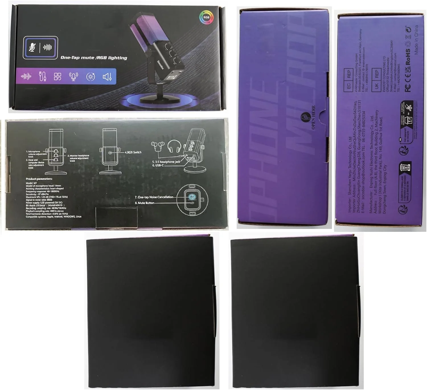 USB Gaming Microphone with Game Chat Balance, RGB Condenser Mic with Noise Cancellation, Quick Mute & Monitoring, for Streaming/Discord/Twitch/Podcast/Videos/ASMR, for PC/Computer/PS4/PS5/Mac - Image 8