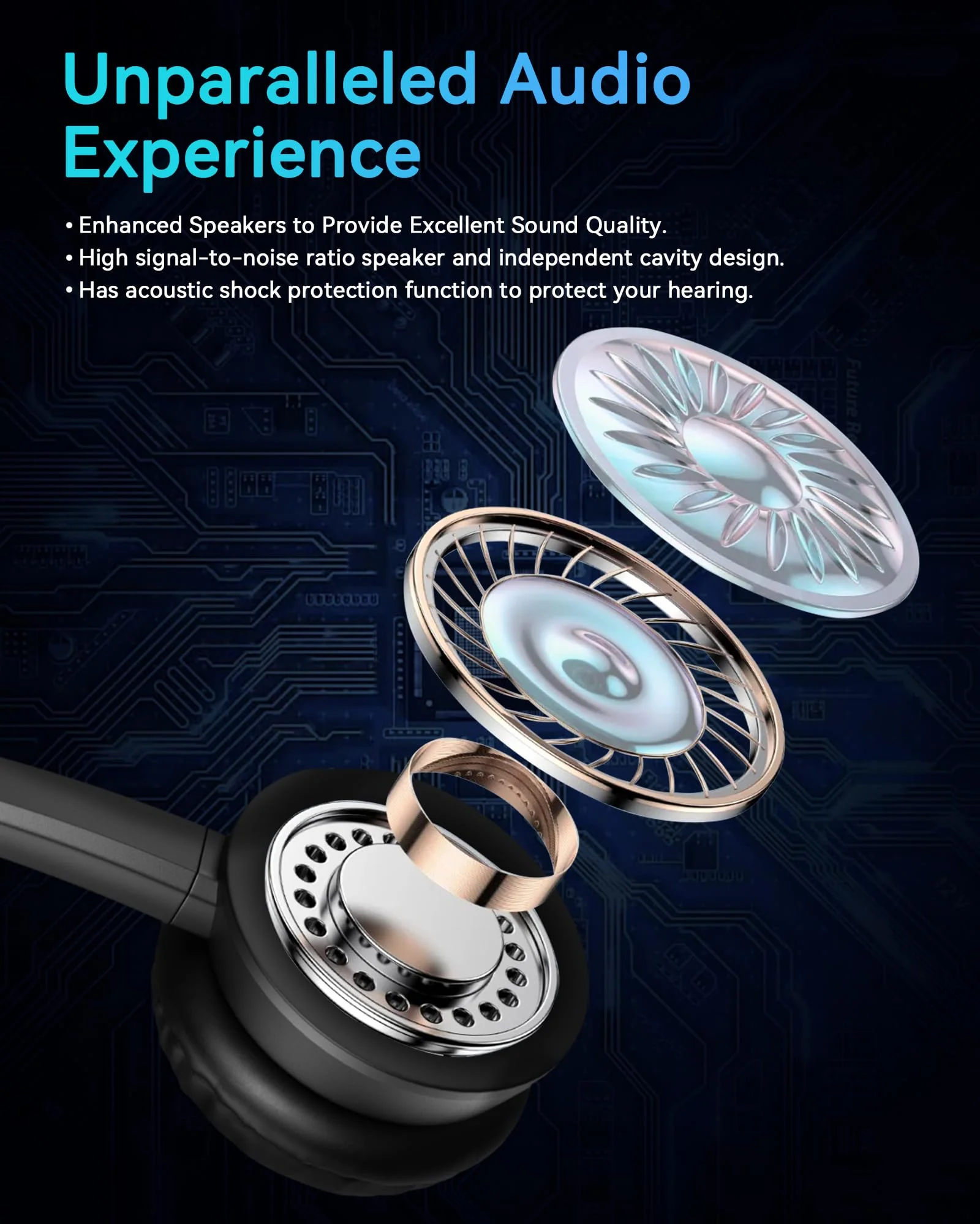 USB Headset with Microphone, Computer Headphones for PC Laptop, Wired Work Headset with Noise Canceling Microphone & In-line Control for Home Office, Teams Meetings, Online Class, Call Center, Zoom One ear - USB+3.5mm+USB-C - Image 8